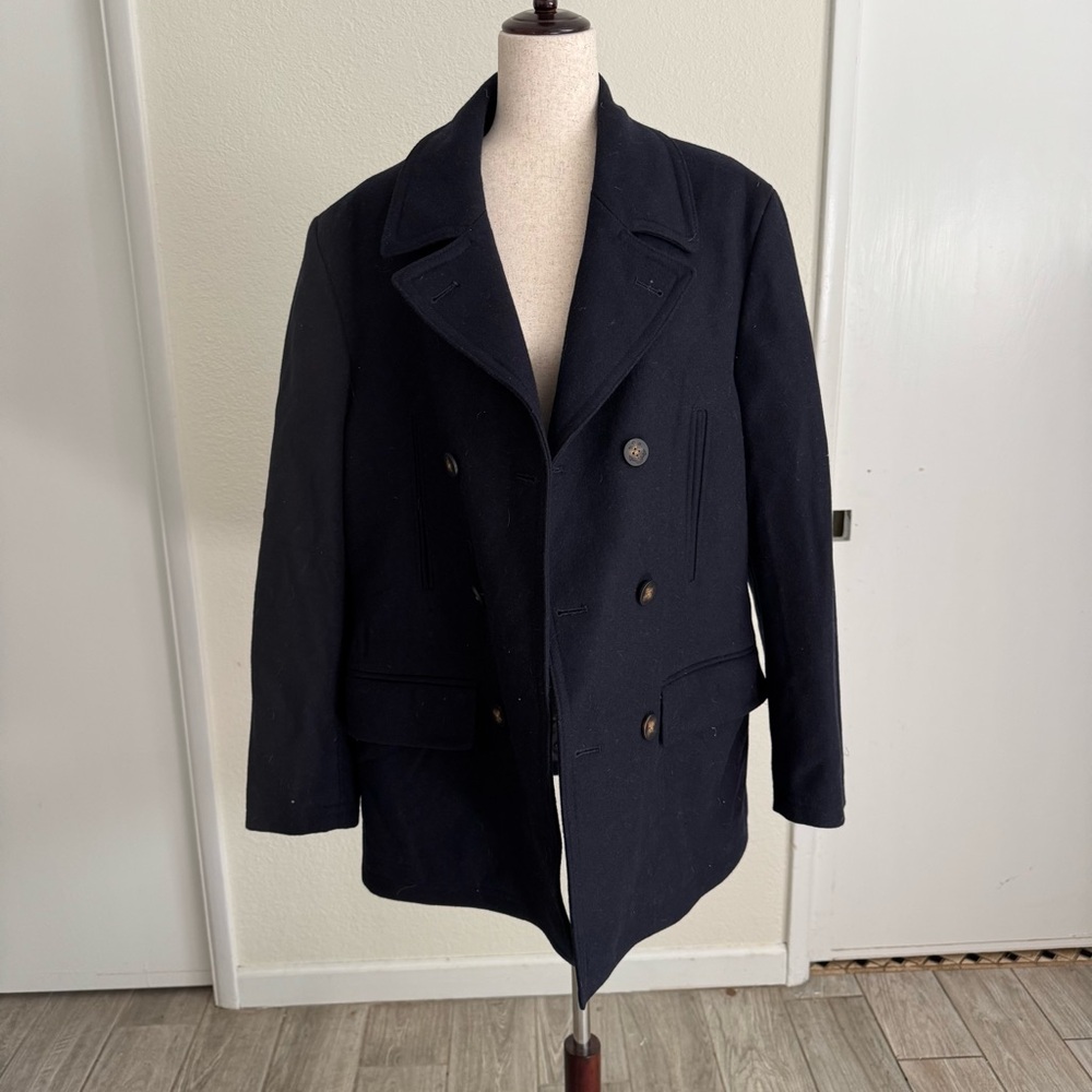 Ralph Lauren Double-Breasted Wool Pea Coat - Men’s L